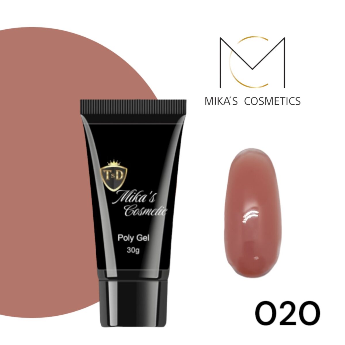 Poly Gel Soft Caramel No20 30ml Mikas