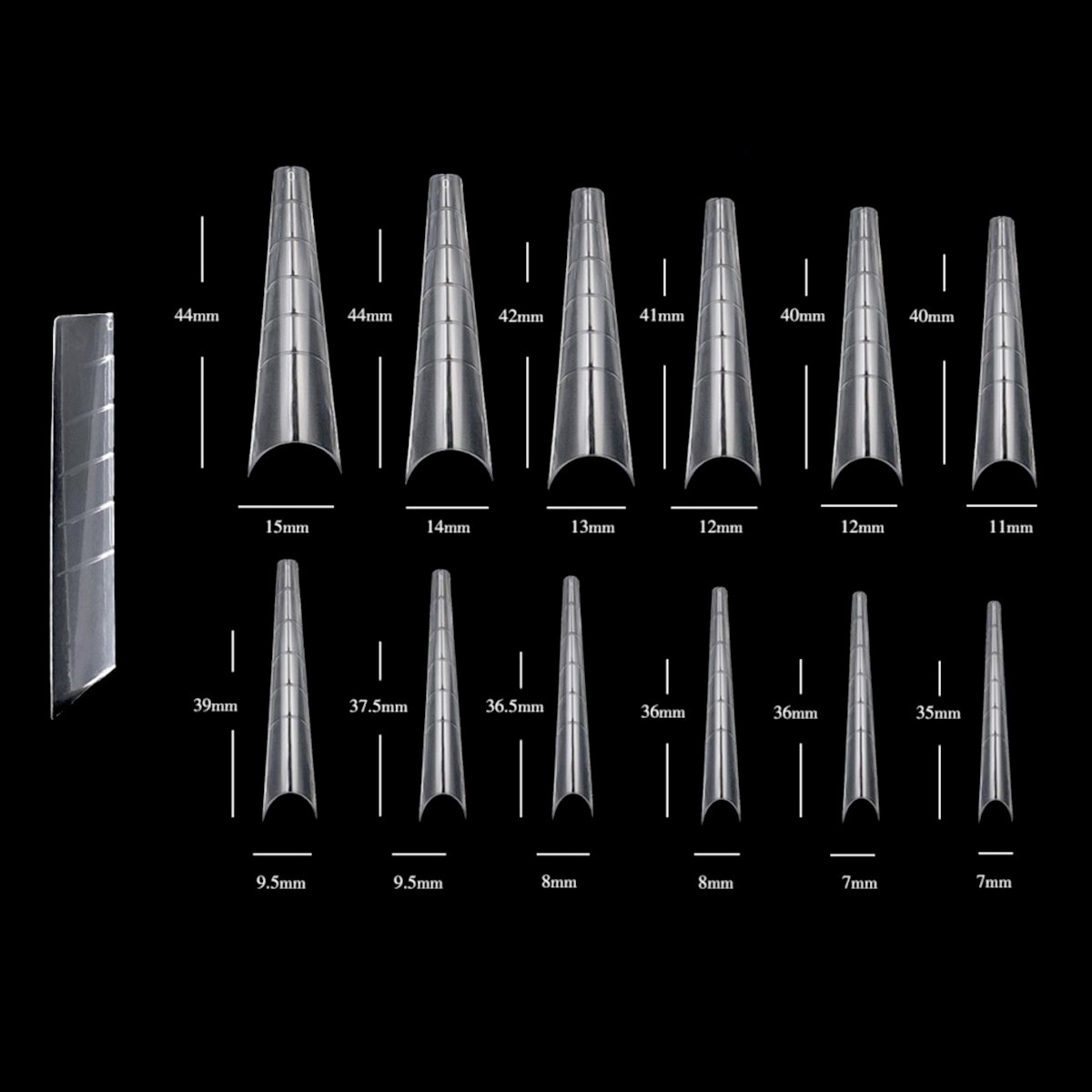 Soft Gel Tips - Coffin