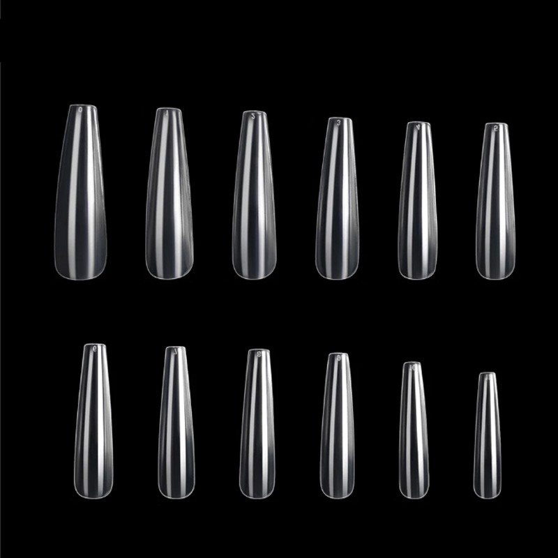 Soft Gel Tips - Ballerina - Clear