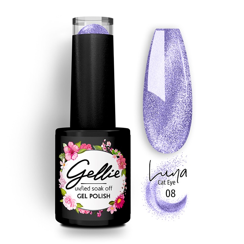 Ημιμόνιμο Βερνίκι Gellie Luna Cat Eye 08