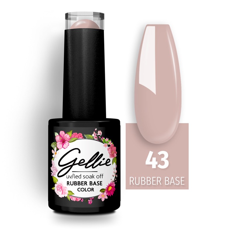 Rubber Base Color no43 - Nude 10ml Gellie