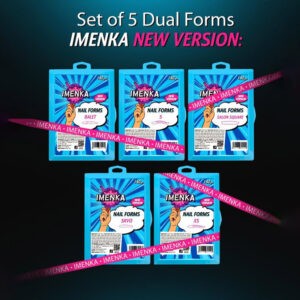 Nail Forms Imenka Combo New Version (Ballet,SalonSquare,Skvo,S,Xs) 140, Imen ,Gine Nails, Ozel Beauty Pro