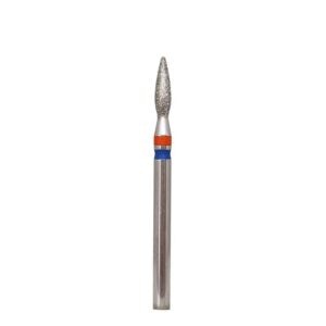 Διαμαντόφρεζα Φλόγα Twin Μπλέ & Κόκκινο Κρίκο 2,3mm 8mm - Kmiz, Ozel Beauty Pro