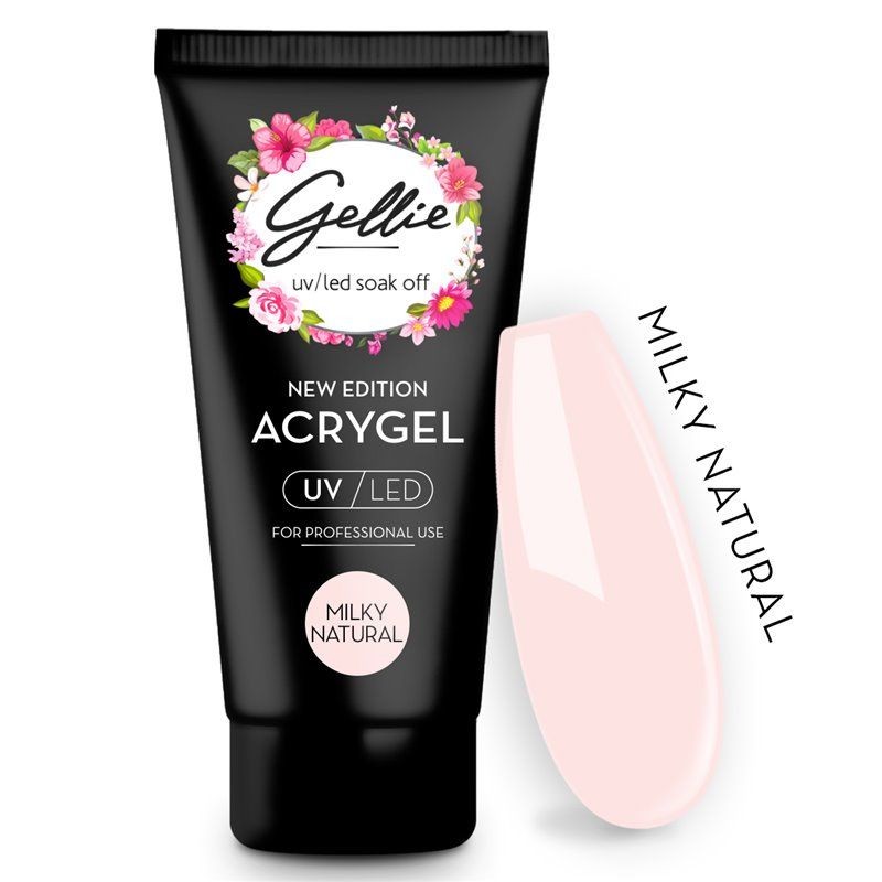 Acrygel Milky Natural 60ml Gellie, Ozel Beauty Pro