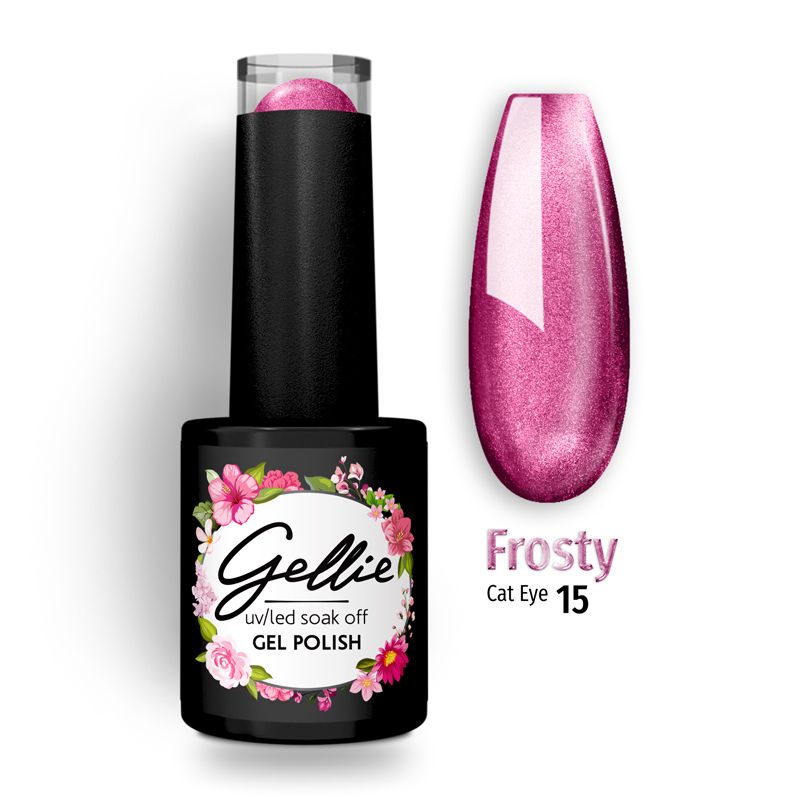 Ημιμόνιμο Βερνίκι - Frosty Cat Eye 15 Gellie, Ozel Beauty Pro